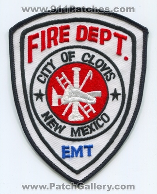 Clovis Fire Department EMT Patch (New Mexico)
Scan By: PatchGallery.com
Keywords: city of dept. ems