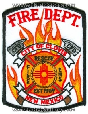 Clovis Fire Department Patch (New Mexico)
[b]Scan From: Our Collection[/b]
Keywords: dept cfd city of rescue