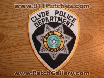 Clyde Police Department (Texas)
Picture By: PatchGallery.com
Keywords: dept.