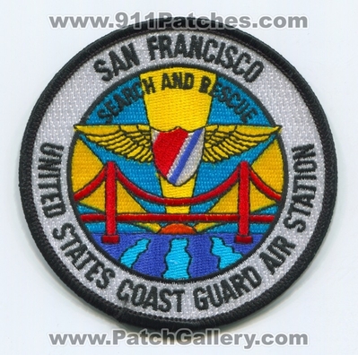 Coast Guard Air Station San Francisco Search and Rescue SAR USCG Military Patch (California)
Scan By: PatchGallery.com
Keywords: United States U.S.C.G. & S.A.R.