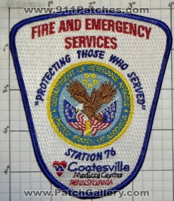 Coatesville Fire and Emergency Services Station 76 (Pennsylvania)
Thanks to swmpside for this picture.
Keywords: & medical center va veterans affairs