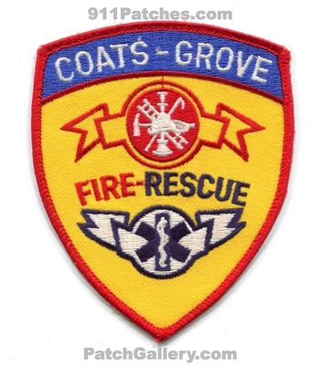 Coats Grove Fire Rescue Department Patch (North Carolina)
Scan By: PatchGallery.com
Keywords: dept.