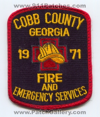 Cobb County Fire and Emergency Services Department Patch (Georgia)
Scan By: PatchGallery.com
Keywords: co. & dept. 1971