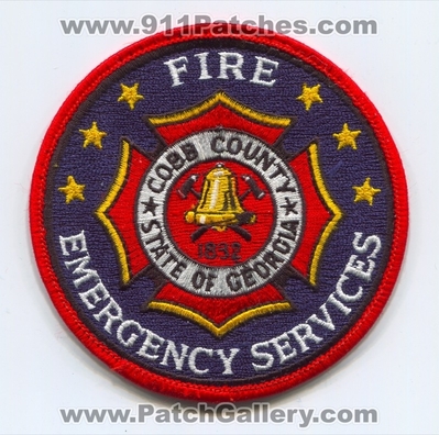 Cobb County Fire and Emergency Services Department Patch (Georgia)
Scan By: PatchGallery.com
Keywords: co. & dept. 1832