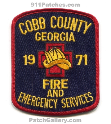 Cobb County Fire and Emergency Services Department Patch (Georgia)
Scan By: PatchGallery.com
Keywords: co. & dept. 1971