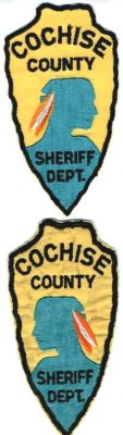 Cochise County Sheriff Dept (Arizona)
Thanks to BensPatchCollection.com for this scan.
Keywords: department