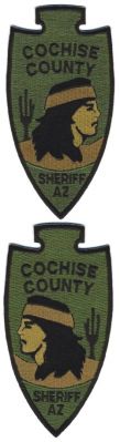 Cochise County Sheriff (Arizona)
Thanks to BensPatchCollection.com for this scan.
