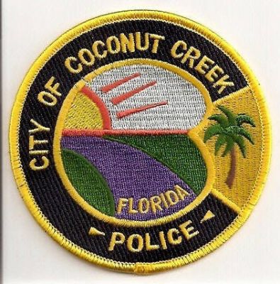 Coconut Creek Police
Thanks to EmblemAndPatchSales.com for this scan.
Keywords: florida city of