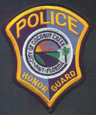 Coconut Creek Police Honor Guard
Thanks to EmblemAndPatchSales.com for this scan.
Keywords: florida city of