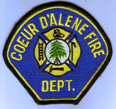 Coeur D'Alene Fire Dept (Idaho)
Thanks to Dave Slade for this scan.
Keywords: dalene department