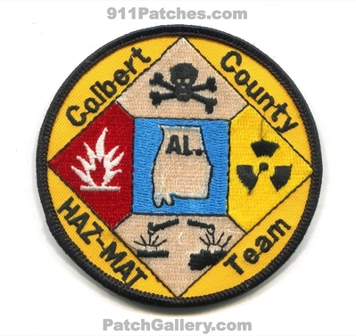 Colbert County Haz-Mat Team Patch (Alabama)
Scan By: PatchGallery.com
Keywords: co. fire department dept. hazmat hazardous materials