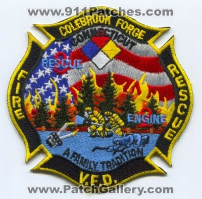 Colebrook Forge Volunteer Fire Department Rescue 8 Engine 2 Patch (Connecticut)
Scan By: PatchGallery.com
Keywords: vol. v.f.d. vfd dept. company co. station a family tradition