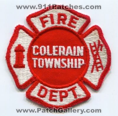 Colerain Township Fire Department (Ohio)
Scan By: PatchGallery.com
Keywords: twp. dept.
