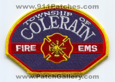Colerain Township Fire Department Patch (Ohio)
Scan By: PatchGallery.com
Keywords: twp. of dept. ems