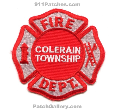 Colerain Township Fire Department Patch (Ohio)
Scan By: PatchGallery.com
Keywords: twp. dept.