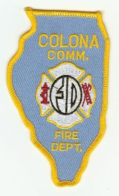 Colona Comm Fire Dept
Thanks to PaulsFirePatches.com for this scan.
Keywords: illinois department
