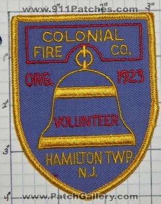Colonial Volunteer Fire Company (New Jersey)
Thanks to swmpside for this picture.
Keywords: co. hamilton twp. township n.j.