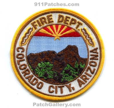 Colorado City Fire Department Patch (Arizona)
Scan By: PatchGallery.com
Keywords: dept.