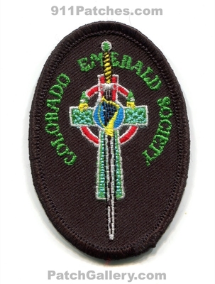 Colorado Emerald Society Pipes and Drums Patch (Colorado)
[b]Scan From: Our Collection[/b]
Keywords: fire department dept. rescue sheriffs office police