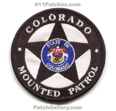 Colorado Mounted Patrol Patch (Colorado)
Scan By: PatchGallery.com
Keywords: police department dept. horse
