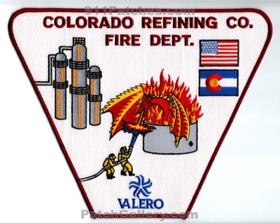 Colorado Refining Company Valero Fire Department Patch (Colorado) (Jacket Back Size)
[b]Scan From: Our Collection[/b]
Keywords: co. dept.