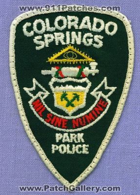 Colorado Springs Park Police Department (Colorado)
Thanks to apdsgt for this scan.
Keywords: dept.