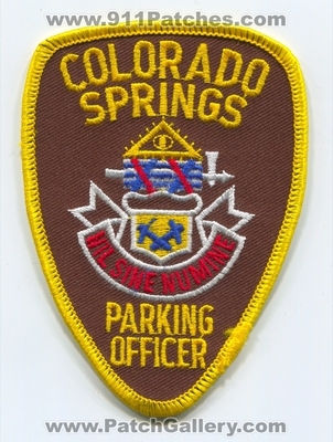 Colorado Springs Police Department Parking Officer Patch (Colorado)
Scan By: PatchGallery.com
Keywords: dept.