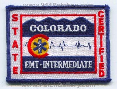 Colorado State Certified Emergency Medical Technician EMT Intermediate EMS Patch (Colorado)
[b]Scan From: Our Collection[/b]
Keywords: licensed registered ambulance