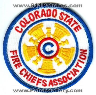 Colorado State Fire Chiefs Association Patch (Colorado)
[b]Scan From: Our Collection[/b]
Keywords: chief's