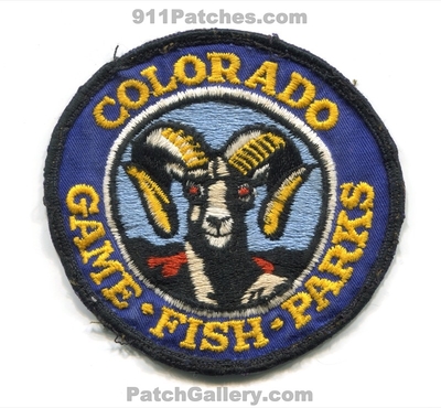 Colorado State Game Fish Parks Patch (Colorado)
Scan By: PatchGallery.com
Keywords: ranger warden police wildlife