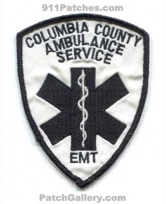 Columbia County Ambulance Service EMT Patch (UNKNOWN STATE) ARKANSAS???
Scan By: PatchGallery.com
Keywords: co. ems