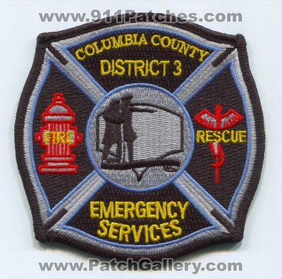 Columbia County Fire District 3 Patch (Washington)
Scan By: PatchGallery.com
Keywords: co. dist. number no. #3 rescue emergency services department dept.