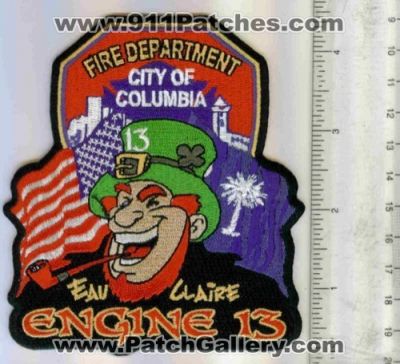 Columbia Fire Engine 13 (South Carolina)
Thanks to Mark C Barilovich for this scan.
Keywords: department city of eau claire