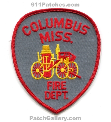 Columbus Fire Department Patch (Mississippi)
Scan By: PatchGallery.com
Keywords: dept. miss.