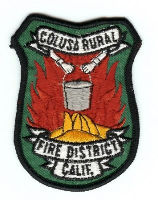 Colusa Rural Fire District
Thanks to PaulsFirePatches.com for this scan.
Keywords: california