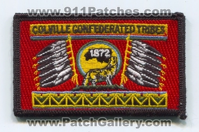 Colville Confederated Tribes Flag Patch (Washington)
Scan By: PatchGallery.com
Keywords: tribal indian