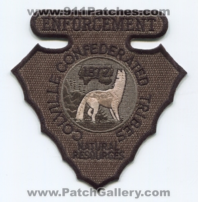 Colville Confederated Tribes Natural Resources Enforcement Patch (Washington)
Scan By: PatchGallery.com
Keywords: tribal indian police department dept. dnr