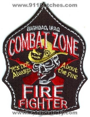 Combat Zone Fire Department Firefighter (Iraq)
Scan By: PatchGallery.com
Keywords: dept. fighter baghdad military its not always about the fire