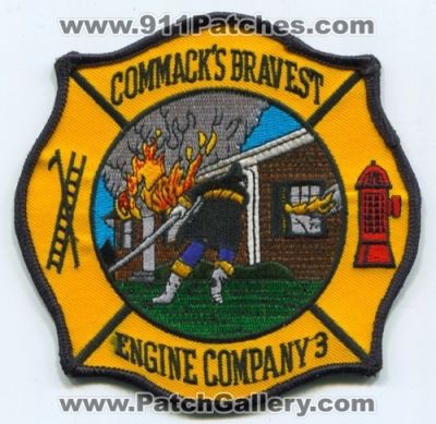 Commack Fire Department Engine Company 3 (New York)
Scan By: PatchGallery.com
Keywords: dept. commack&#039;s commacks bravest