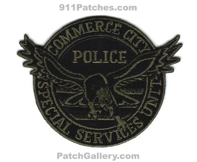 Commerce City Police Department Special Services Unit SSU Patch (Colorado)
Scan By: PatchGallery.com
Keywords: dept.