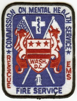 Commission on Mental Health Service Fire
Thanks to PaulsFirePatches.com for this scan.
Keywords: washington dc rescue ems