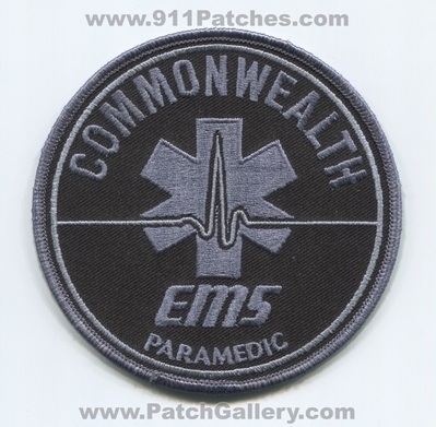 Commonwealth Emergency Medical Services EMS Paramedic Patch (Massachusetts)
Scan By: PatchGallery.com
Keywords: ambulance