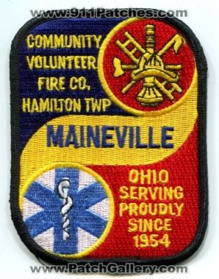 Community Volunteer Fire Company Hamilton Township Maineville (Ohio)
Scan By: PatchGallery.com
Keywords: co. twp.