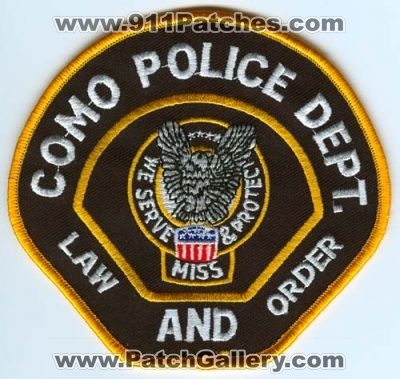 Como Police Dept (Mississippi)
Scan By: PatchGallery.com
Keywords: department law and order