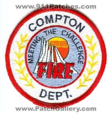 Compton Fire Department Patch (California)
Scan By: PatchGallery.com
Keywords: dept.