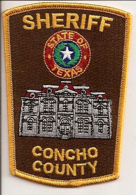 Concho County Sheriff
Thanks to EmblemAndPatchSales.com for this scan.
Keywords: texas