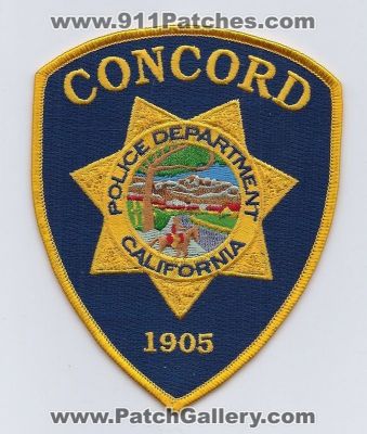Concord Police Department (California)
Thanks to PaulsFirePatches.com for this scan.
Keywords: dept.