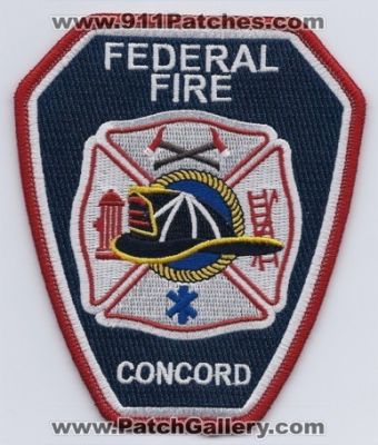 Concord Federal Fire Department (California)
Thanks to PaulsFirePatches.com for this scan.
Keywords: dept.