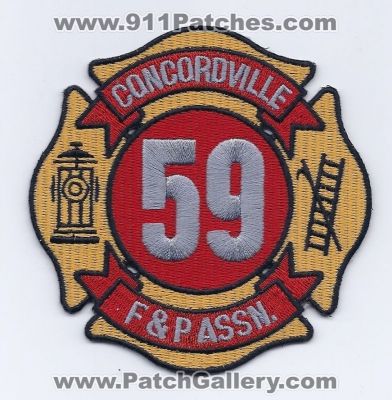 Concordville Fire Department (Pennsylvania)
Thanks to Paul Howard for this scan.
Keywords: f&p assn. association dept. 59