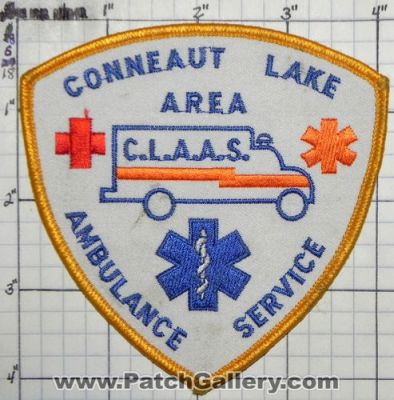 Conneaut Lake Area Ambulance Service (Pennsylvania)
Thanks to swmpside for this picture.
Keywords: c.l.a.a.s. claas ems